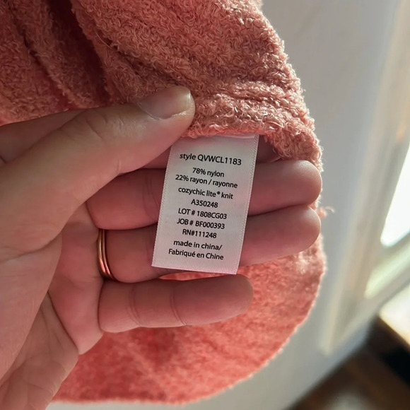 Barefoot Dreams CozyChic Lite Pink Shrug Cardigan Size S/M - Picture 3 of 5